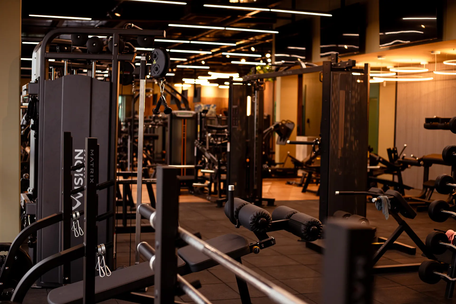 Área de musculação da B3 GYM